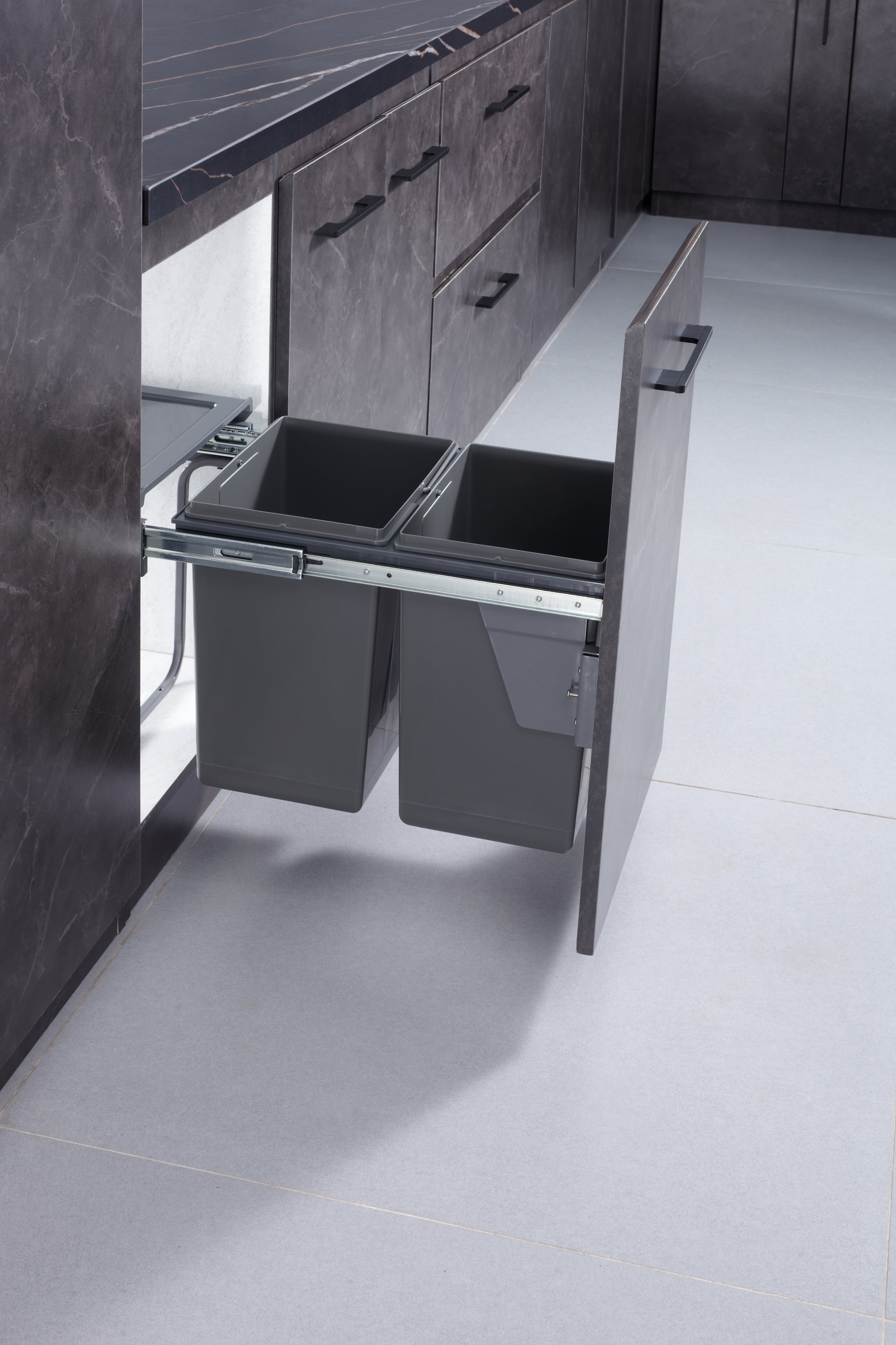 PULL OUT DOUBLE DUST BIN